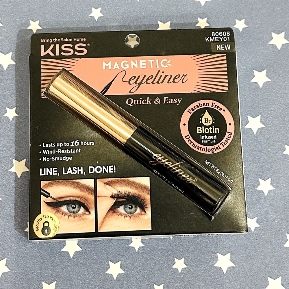 🆕 Kiss Magnetic Liquid Eyeliner in Black